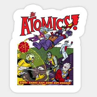 THE ATOMICS Strange Super-Heroes! Sticker